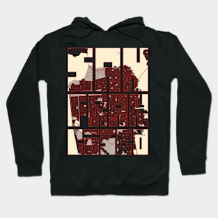 San Francisco, California, USA City Map Typography - Vector Hoodie